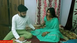Hindi sexy mom teaching her special student how to romance and sex with hindi voice