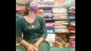 horny boss fucking hot bhabhi in the textile shop