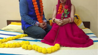 Indian Marathji newly married housewife with hubby hard fucking Video